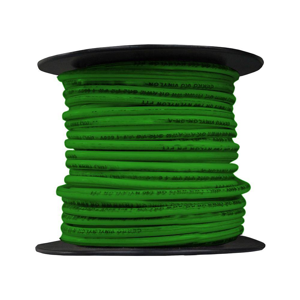 Cerrowire 100 ft. 14 Gauge Green Stranded Copper THHN Wire 112-3475CR