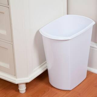 Sterilite 5.5 Gal. White Ultra Plastic Wastebasket Trash Can (6-Pack) 6 x 10528006