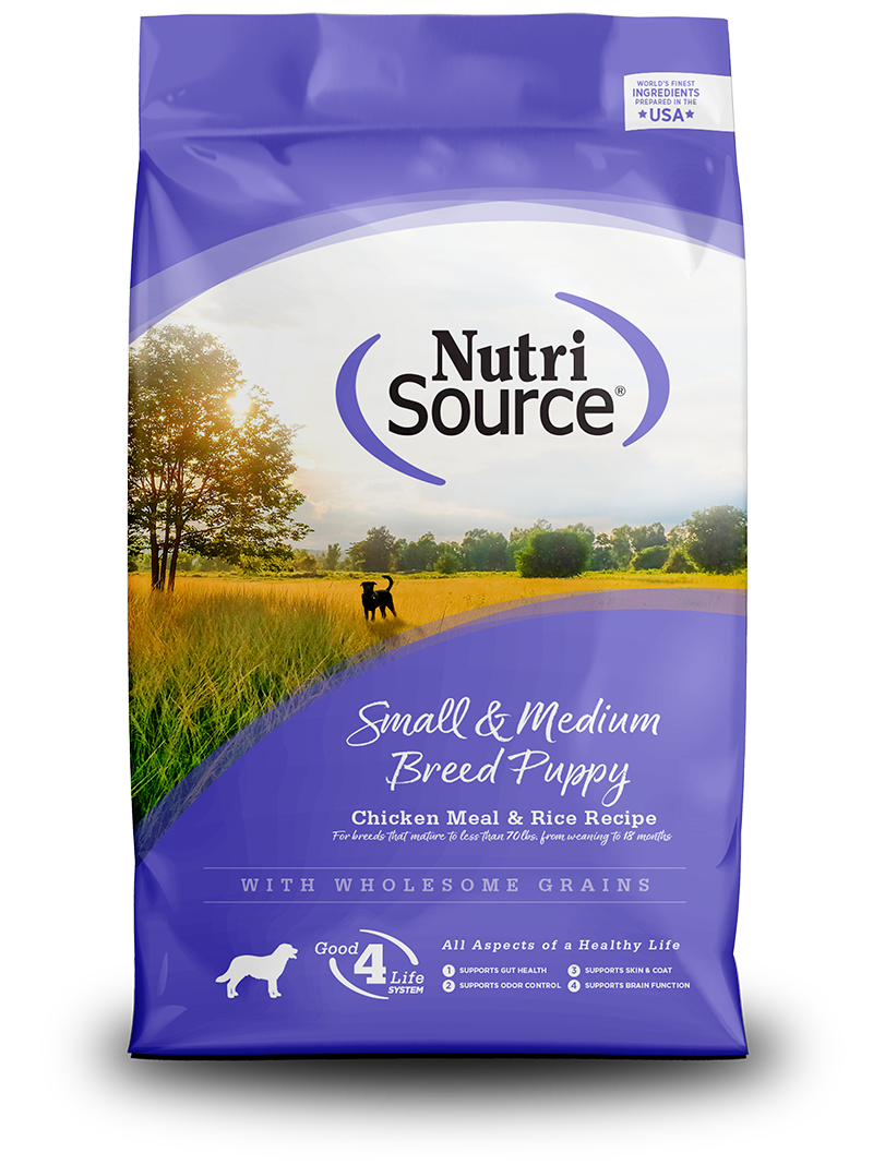 NutriSource Small and Medium Breed Puppy Chicken and Rice Dry Dog Food