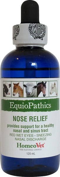 HomeoVet EquioPathics Nose Relief Liquid Farm Animal and Horse Supplement