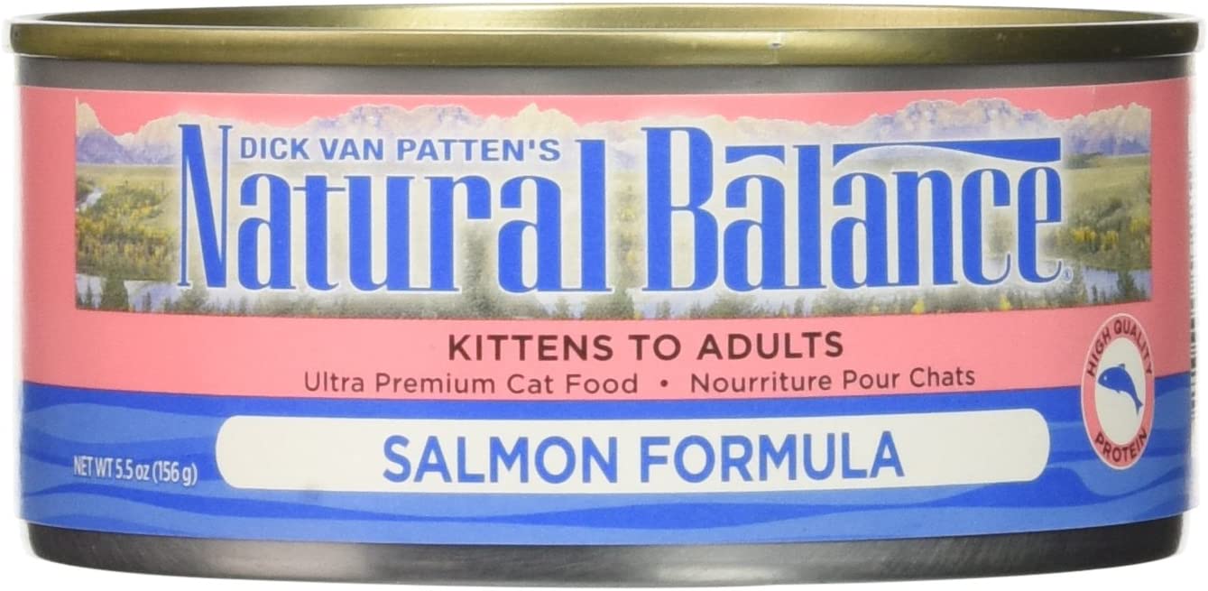 Natural Balance Ultra Premium Salmon Formula Canned Cat Food 5.5-oz case of 24