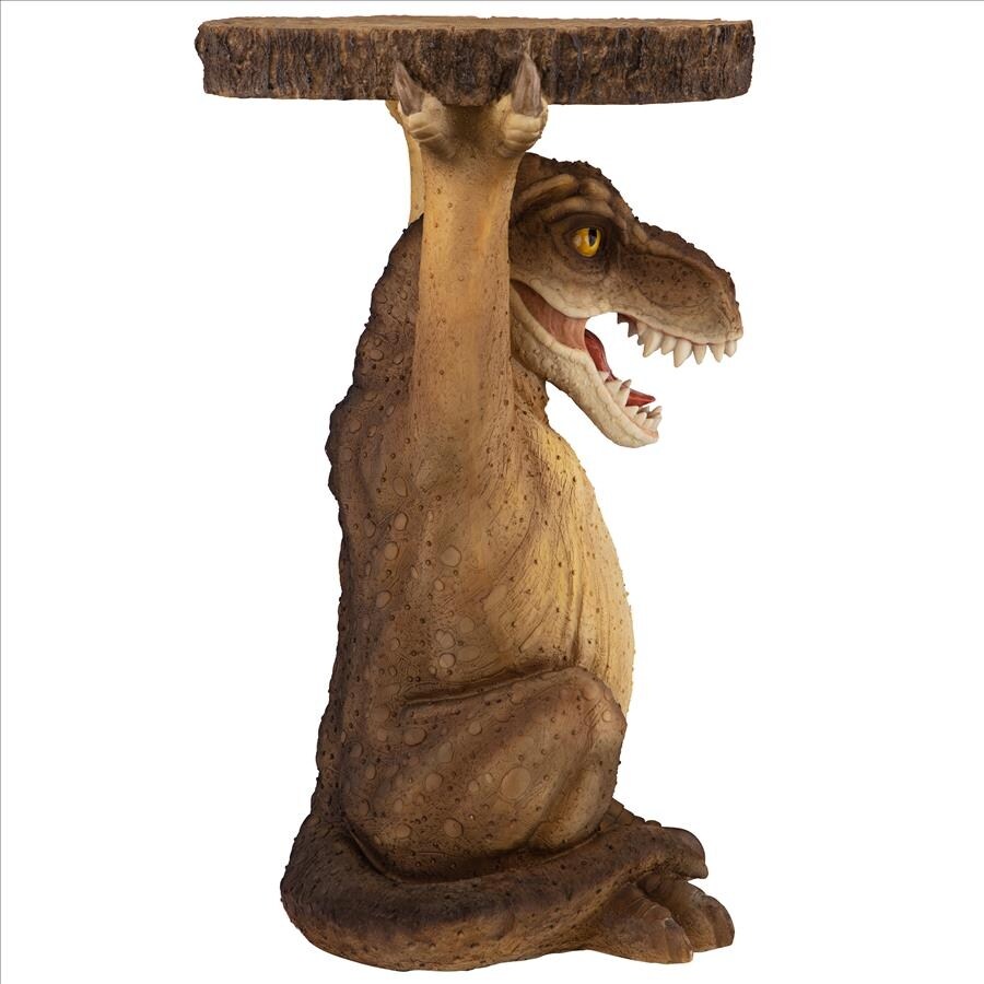 Design Toscano Tyrant T Rex Sculptural Dinosaur Side Table