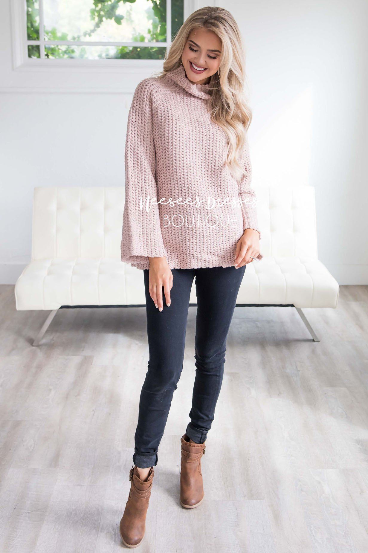 Knit For Me Bell Sleeve Sweater