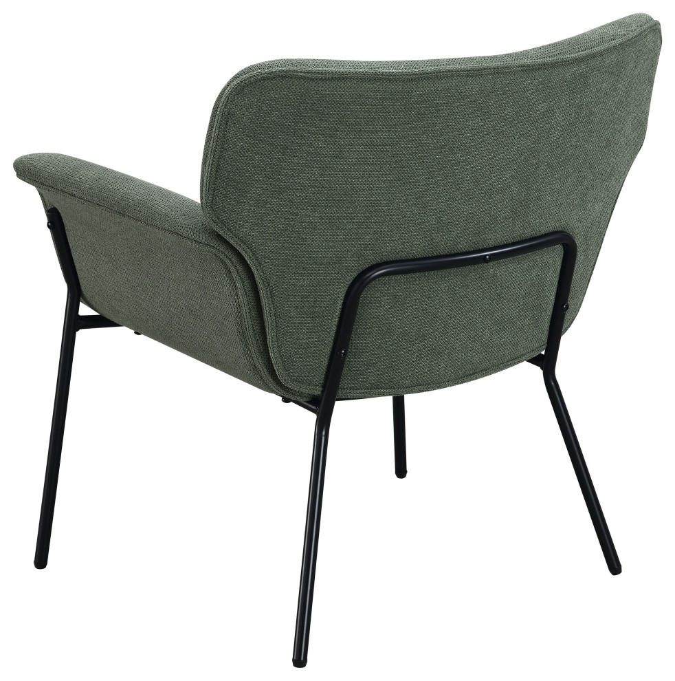 Davina Upholstered Flared Arms Accent Chair Ivy   Modern   Armchairs And Accent Chairs   by Modon  Houzz