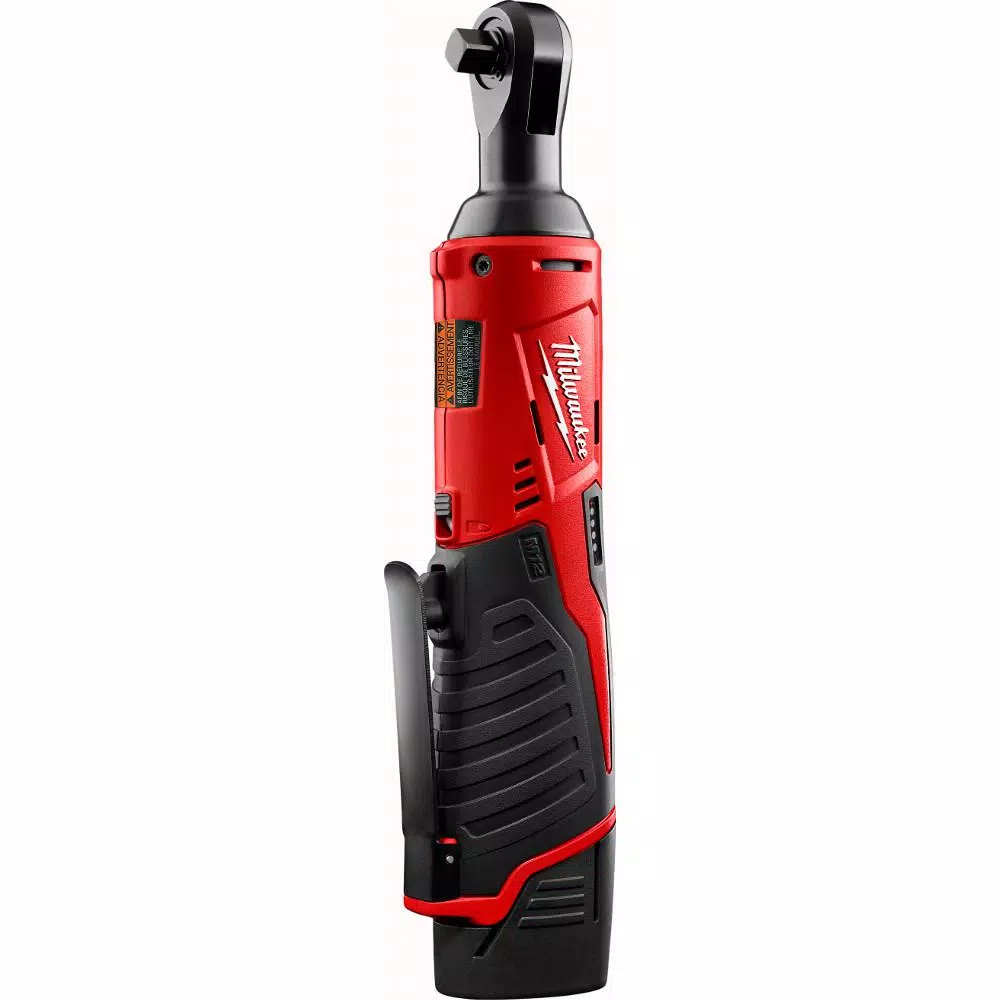 Milwaukee M12 12-Volt 3/8 in. Lithium-Ion Cordless Ratchet Kit with 1.5Ah Battery， Charger and Tool Bag and#8211; XDC Depot