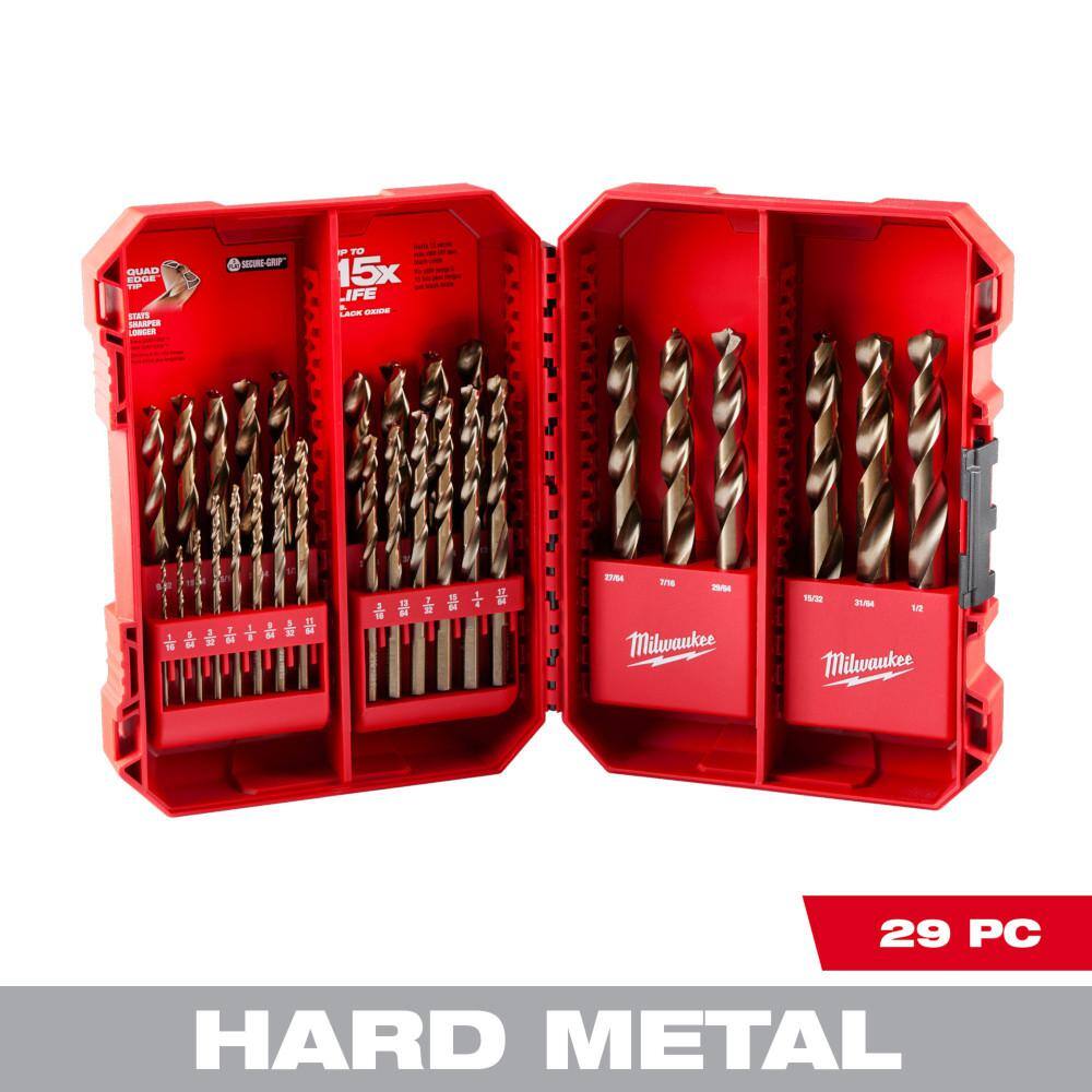 MW Cobalt Red Helix Drill Bit Set for Drill Drivers (29-Piece) 48-89-2332