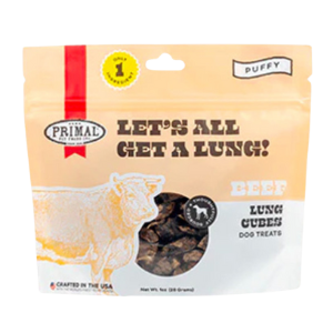 Primal Let's All Get A Lung Freeze-Dried Beef Dog Treats 1 oz (OLD)