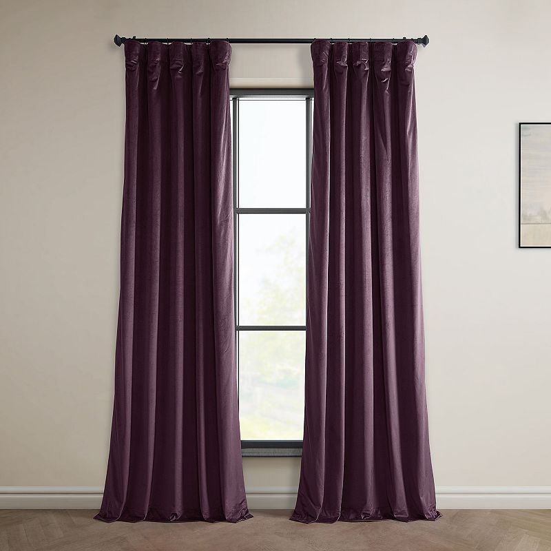 EFF 1-Panel Heritage Plush Velvet Curtain