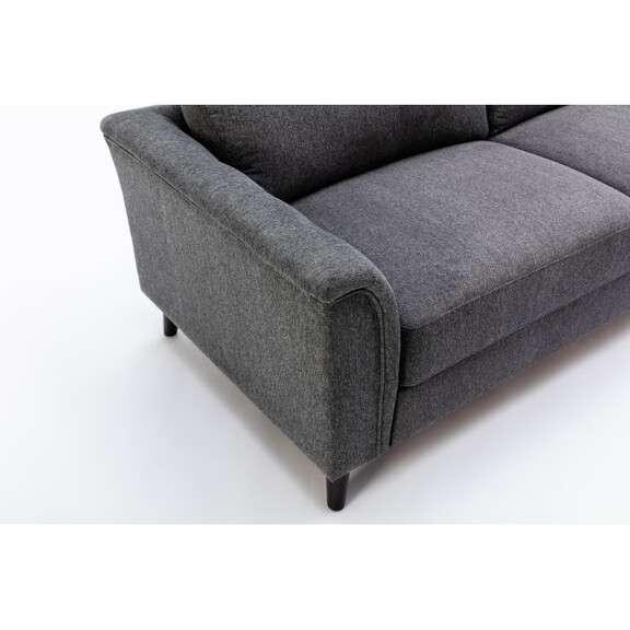 Stanton Dark Gray Linen Sofa Loveseat Chair Living...