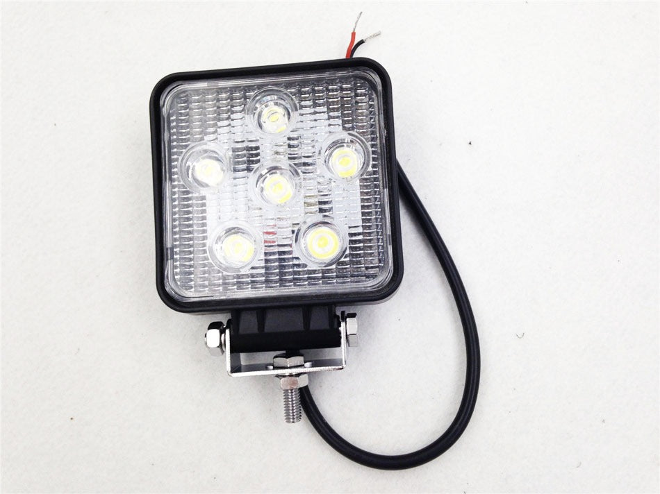 HTT-MOTOR Square 18W Spot BEAM LED Off Road Work 6 LED Light 12V 24V Universal USE SUV Car Truck Boat