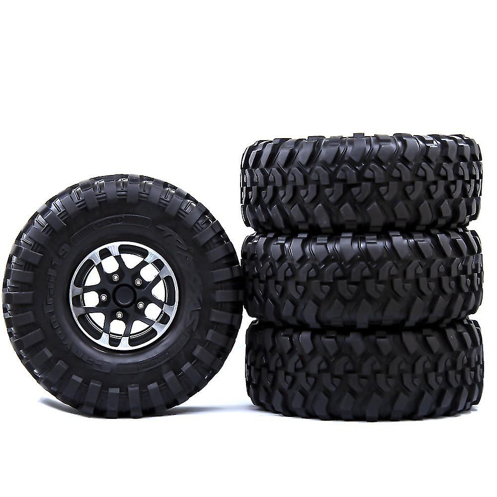 4pcs 118mm 1.9 Rubber Tires Tyres Wheel For 1/10 Rc Crawler Car Axial Scx10 90046 Axi03007 Traxxas