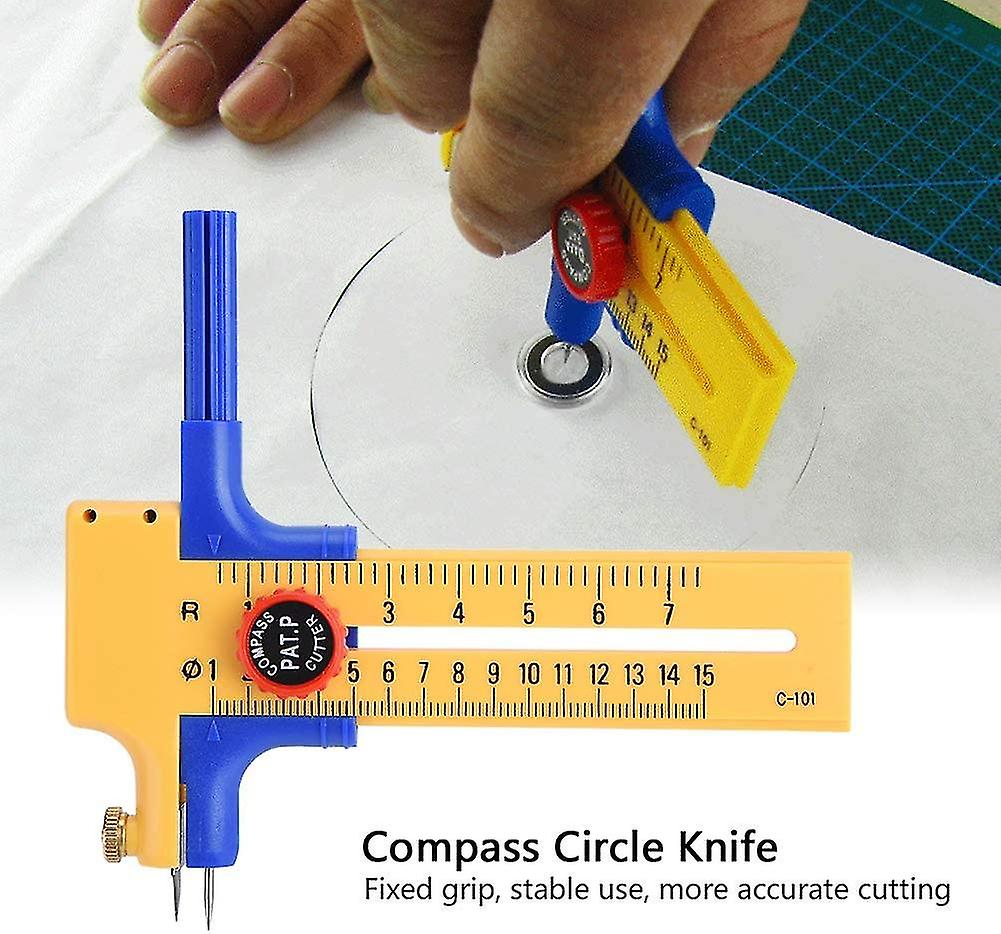 Adjustable Compass-cutter Circle Cutter Knife For Paper/film/leather/craft Compass Circle Cutter