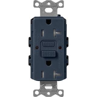 Lutron Claro 20-Amp Tamper Resistant Duplex Receptacle Deep Sea (SCR-20-GFST-DE) SCR-20-GFST-DE