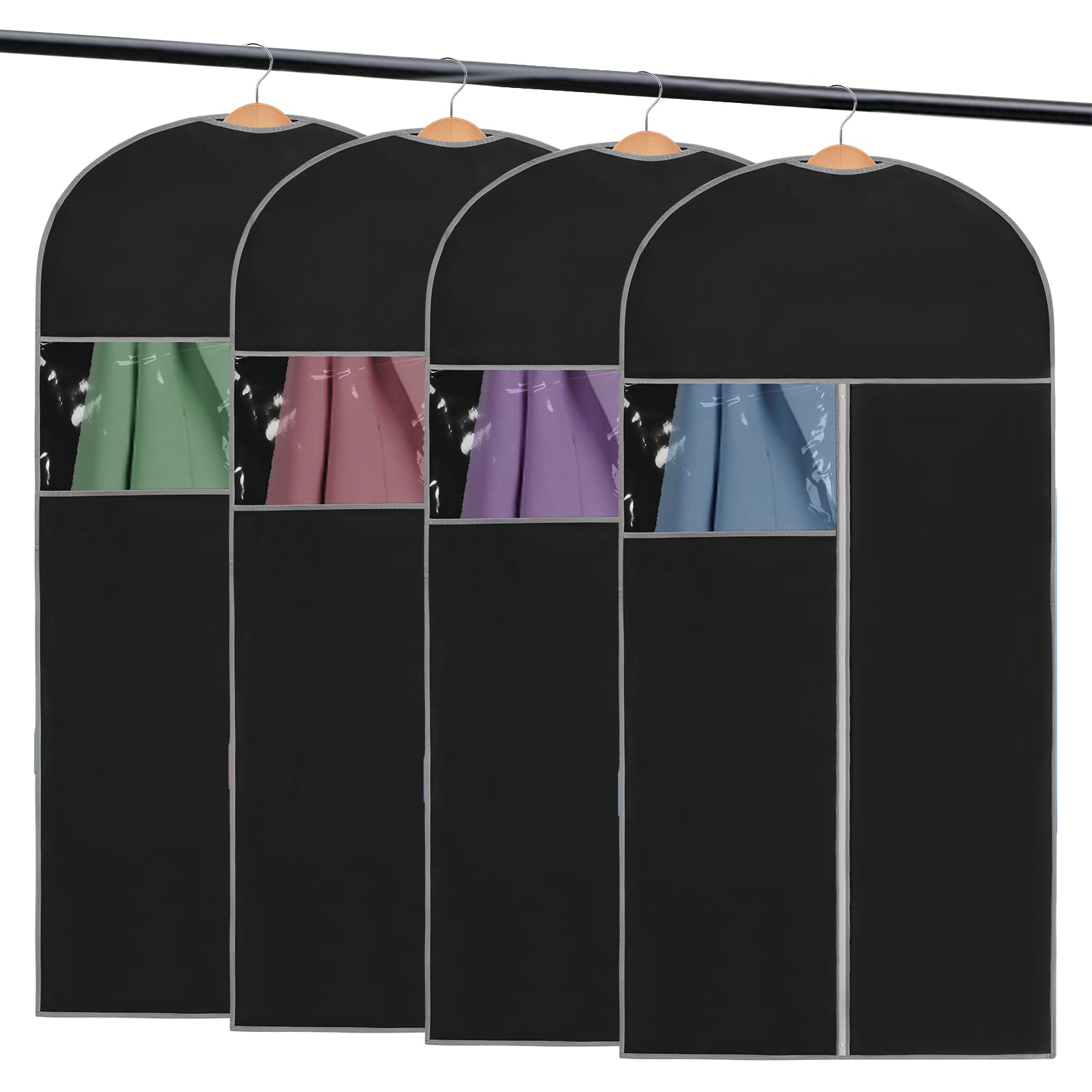 Toplive Garment Bags for Hanging Clothes, [4 Pack] 24