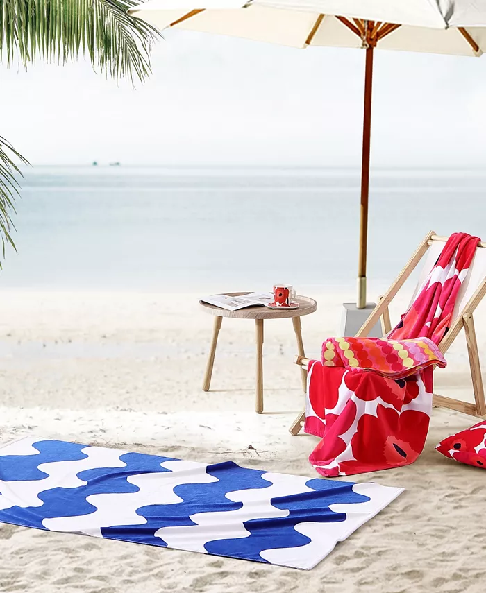 Marimekko Lokki Cotton Terry Oversized Beach Towel 70 x 40