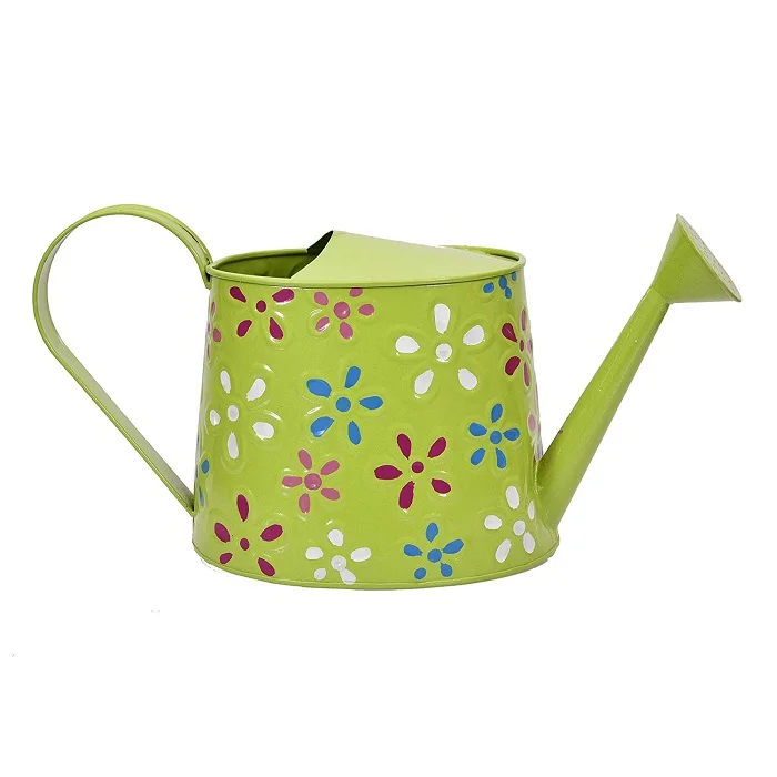 Green Color Metal Watering Can Oval Shape Handmade Luxurious Watering Can Home   Garden Supplies Best Water Can At Best Price