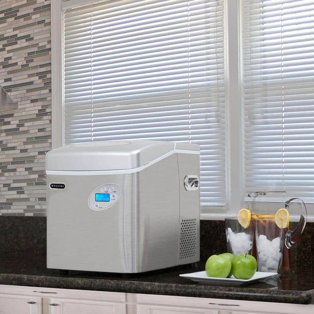 Whynter 49 lb Portable Ice Maker in Stainless Steel