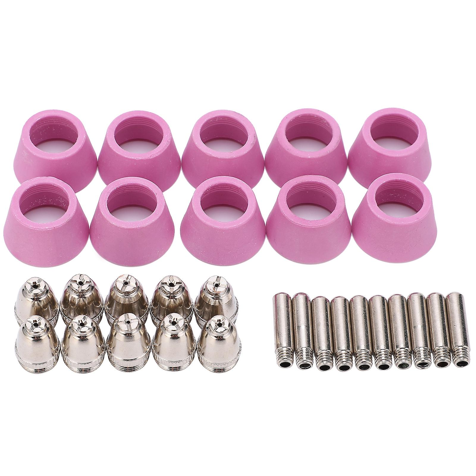 Plasma Cutting Torch Consumables Kit Electrode Contact Tip Ceramics Nozzle For Ag60/sg5530pcs