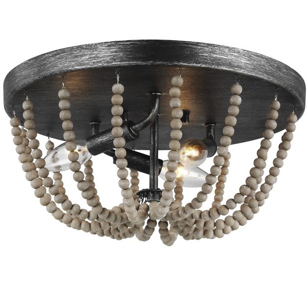 Three Light Ceiling Flush Mount