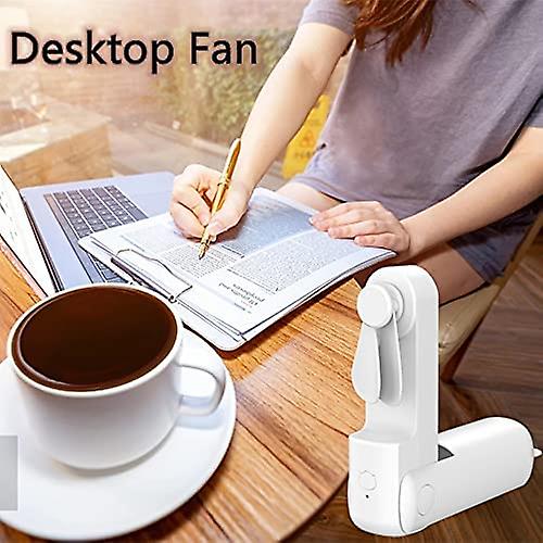 Mini Portable Fan， Portable Folding Fan With Power Bank， Small Usb Rechargeable Pocket Fan， Personal 3-speed Battery Operated Fan For Women's Outdoor