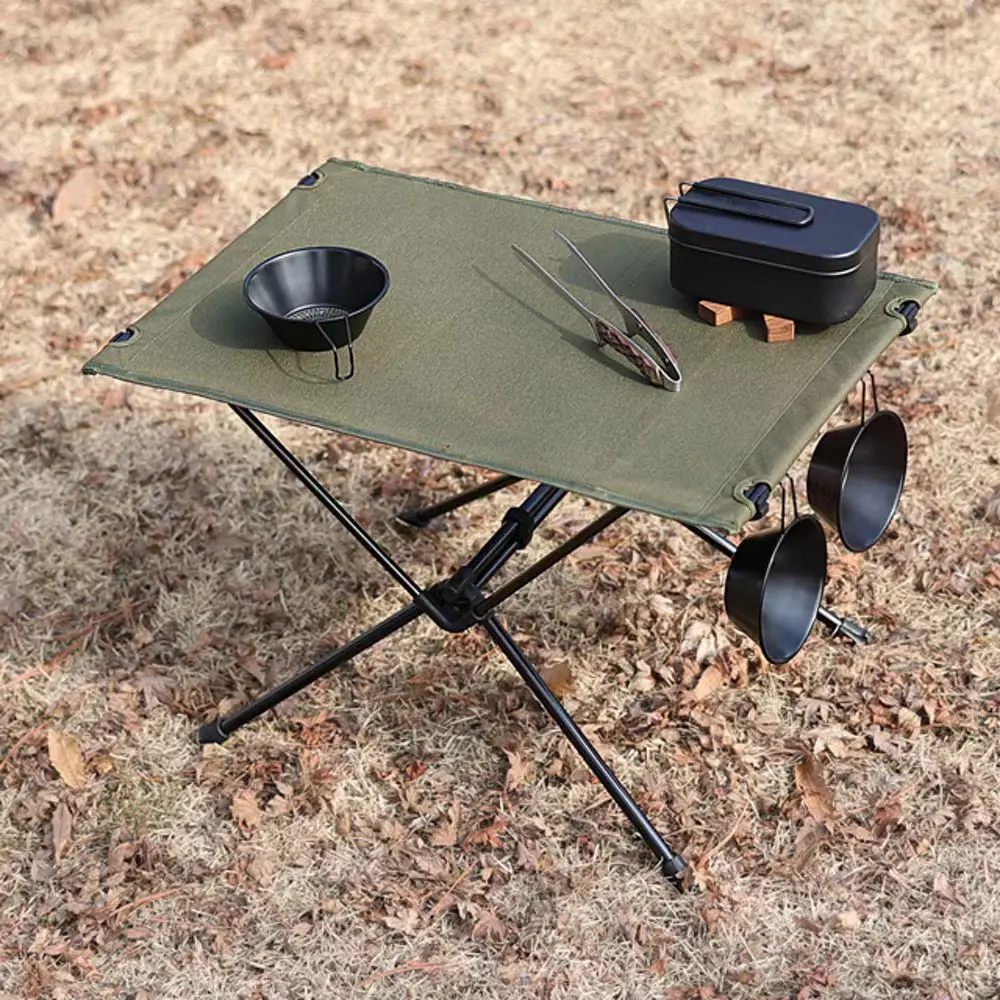 Camping Folding Oxford Cloth Table Light Strong Aluminum Pole Beach Table For Outdoor Fishing Picnic Hiking