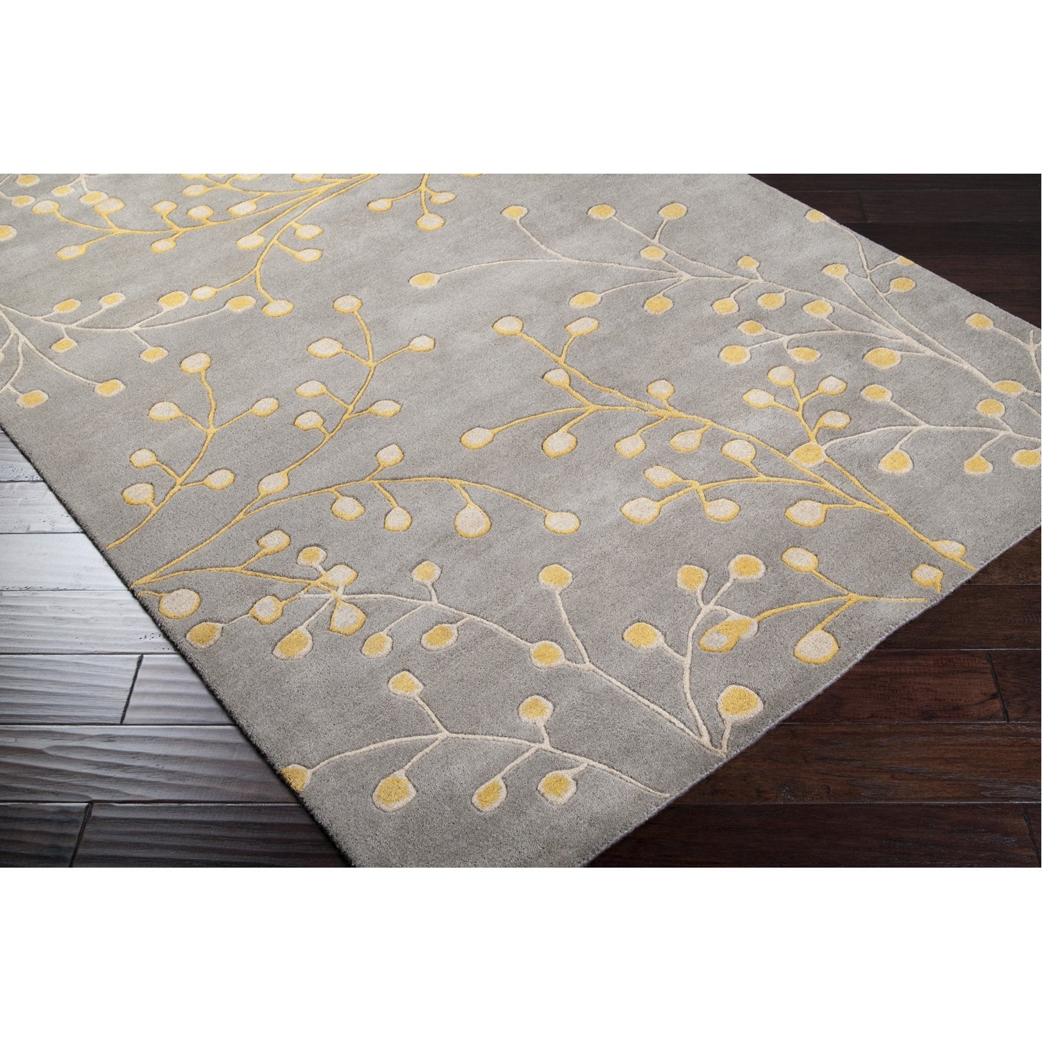 Athena Rug in Taupe & Mustard