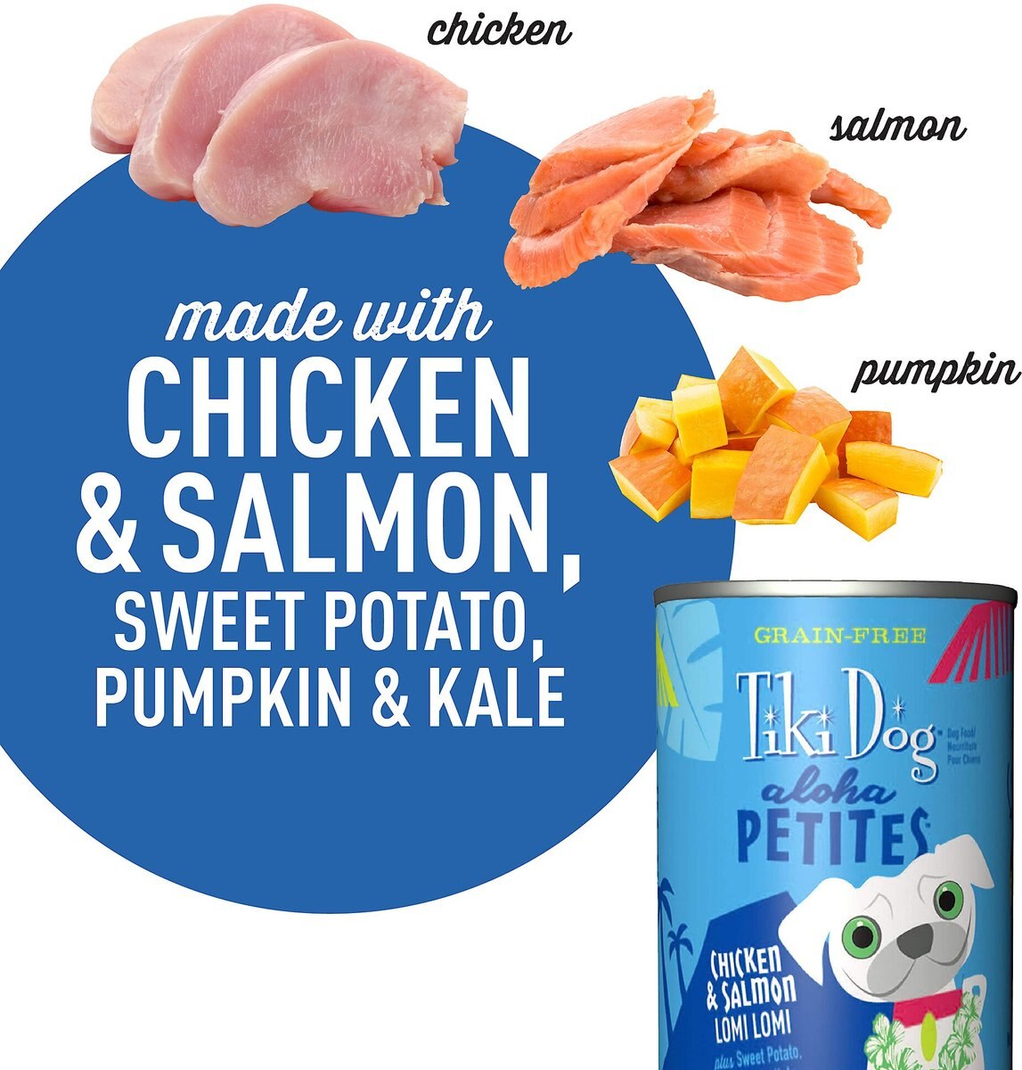 Tiki Dog Aloha Petites Chicken and Salmon Lomi Lomi Grain-Free Dog Food