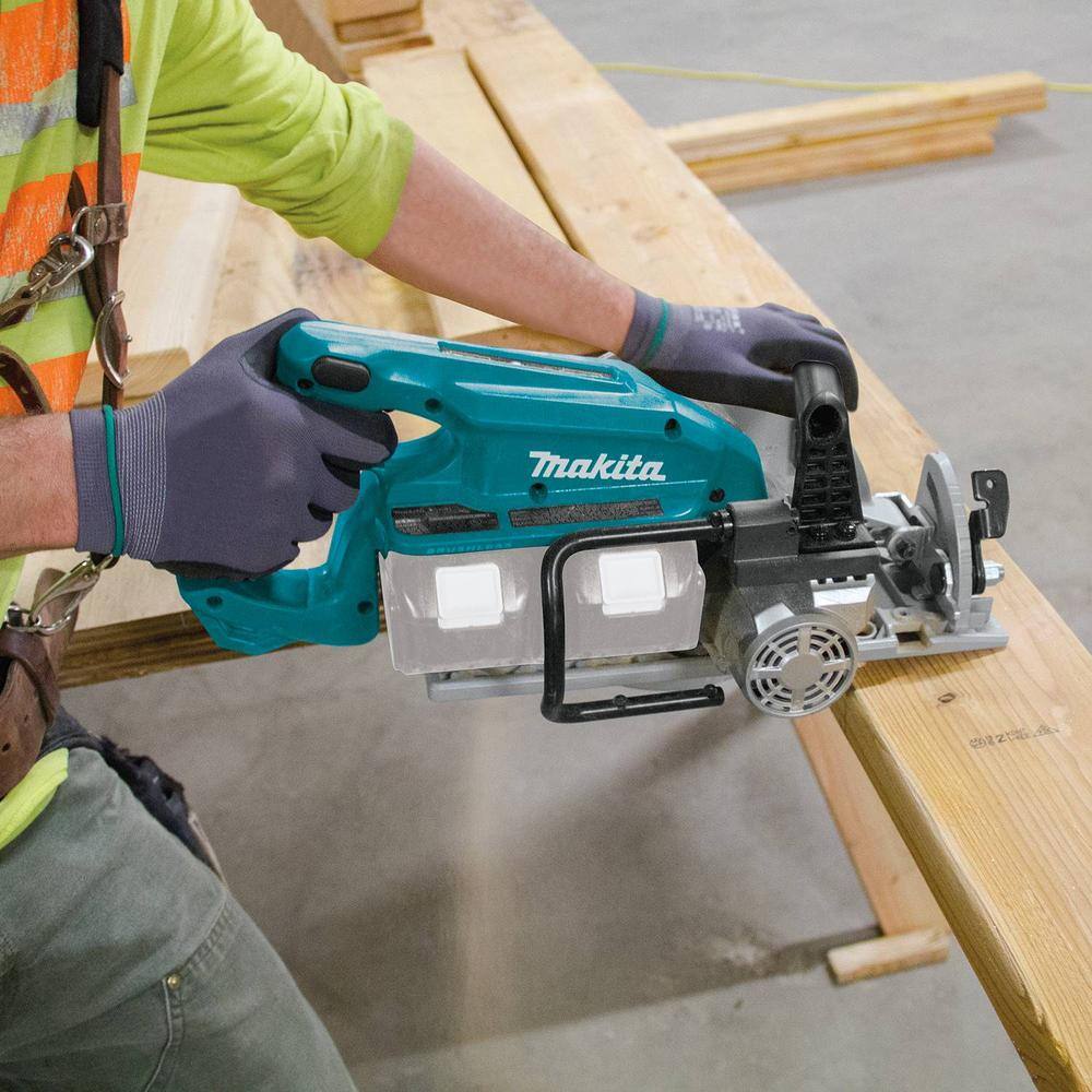 Makita 18V X2 LXT (36V) Brushless Cordless Rear Handle 7.25 in. Circular Saw (Tool-Only) with Bonus 7.25 in. Saw Blade XSR01Z-B61656