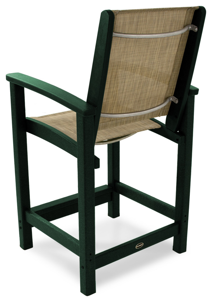 Polywood Coastal Counter Chair   Contemporary   Outdoor Bar Stools And Counter Stools   by POLYWOOD  Houzz