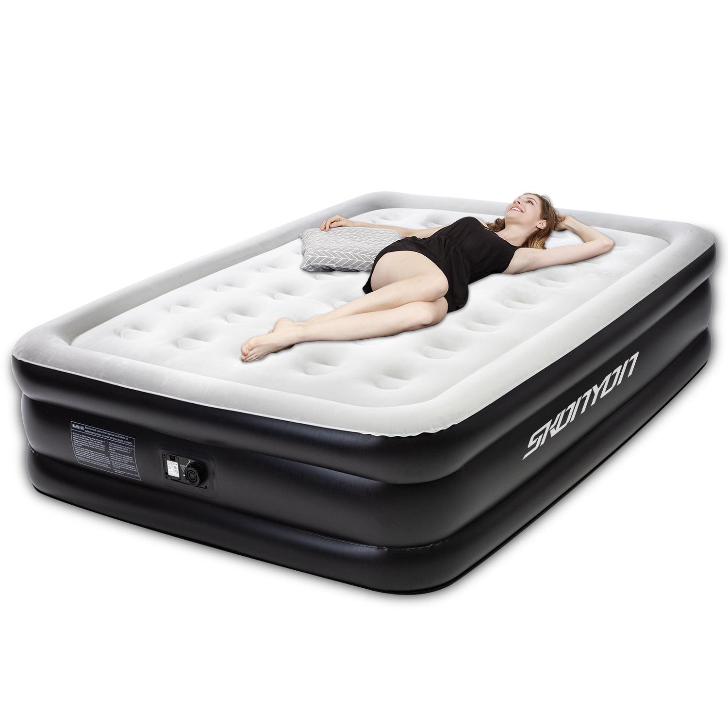 SKONYON 18 Queen Air Mattress with Built-in Pump