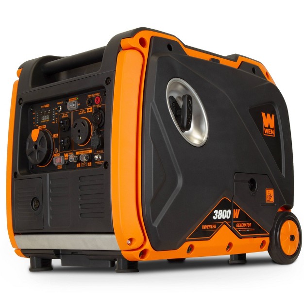 Wen 56380i Quiet 3800 w Rv ready Portable Inverter Generator With Fuel Shut off And Electric Star