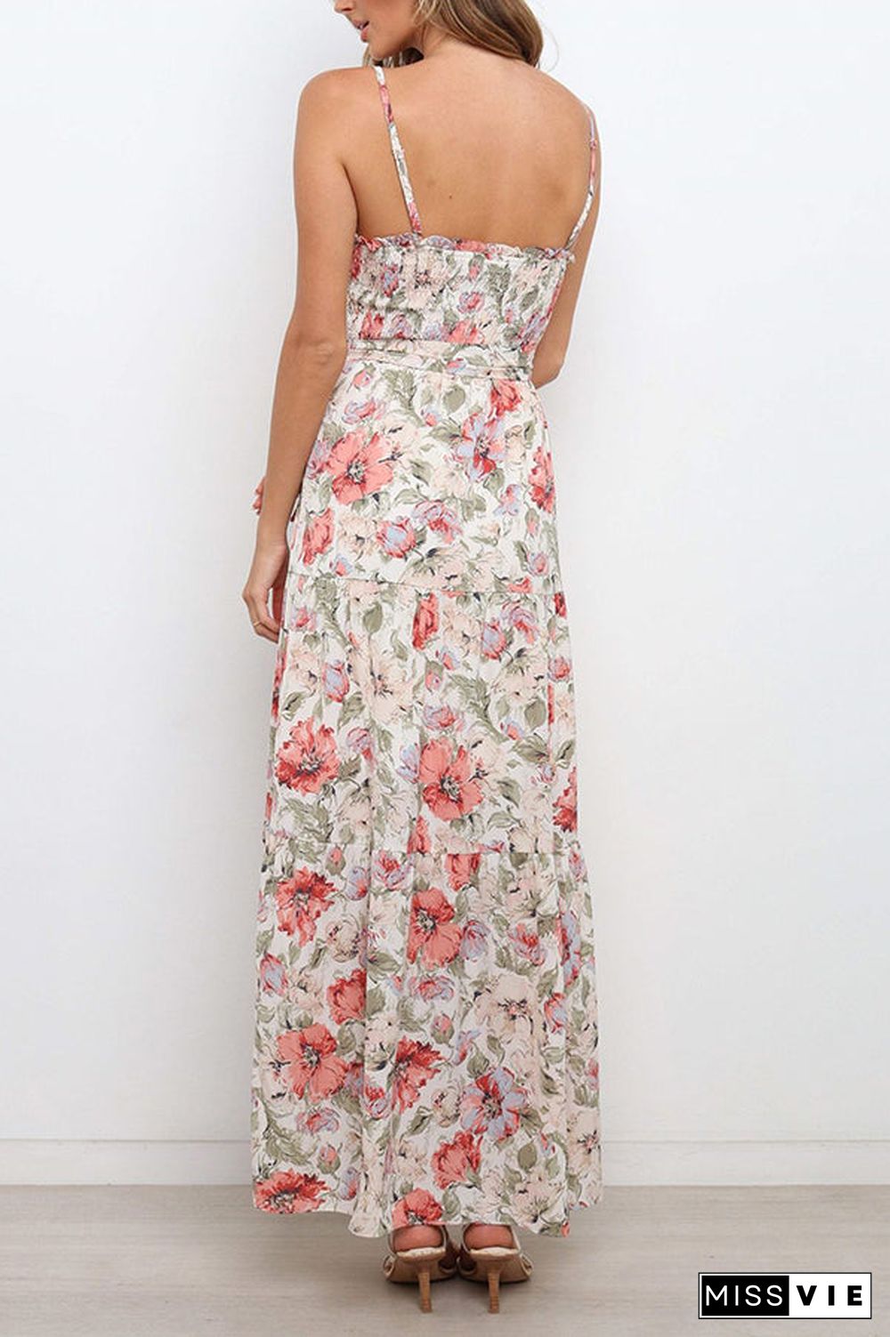 Love In The Air Tiered Floral Maxi Dress