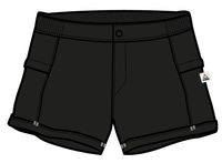 Laura Fixed Waist Short - True Black