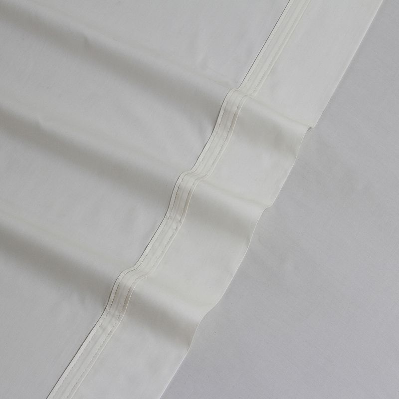 Tribeca Living Solid 300-Thread Count Egyptian Cotton Percale Deep-Pocket Sheets