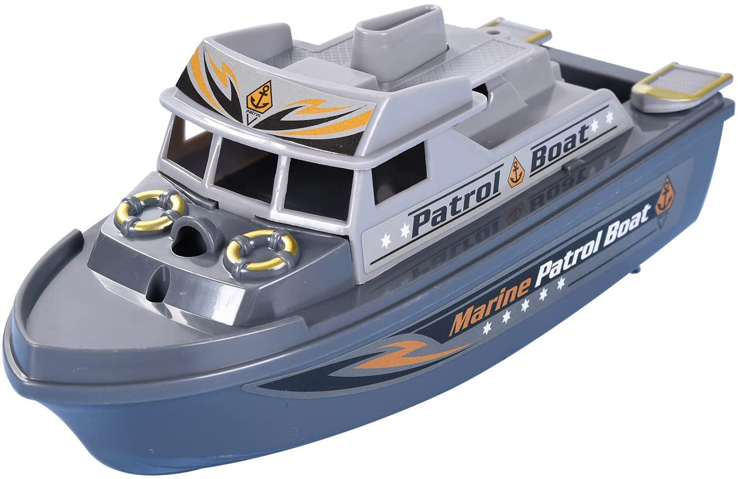 Pool Warship Toy Boat Bath Toys - Children’s Toy Boat，Warship Cruise Toy in Bath tub， Gift for Kids Pool Toy (Gray)