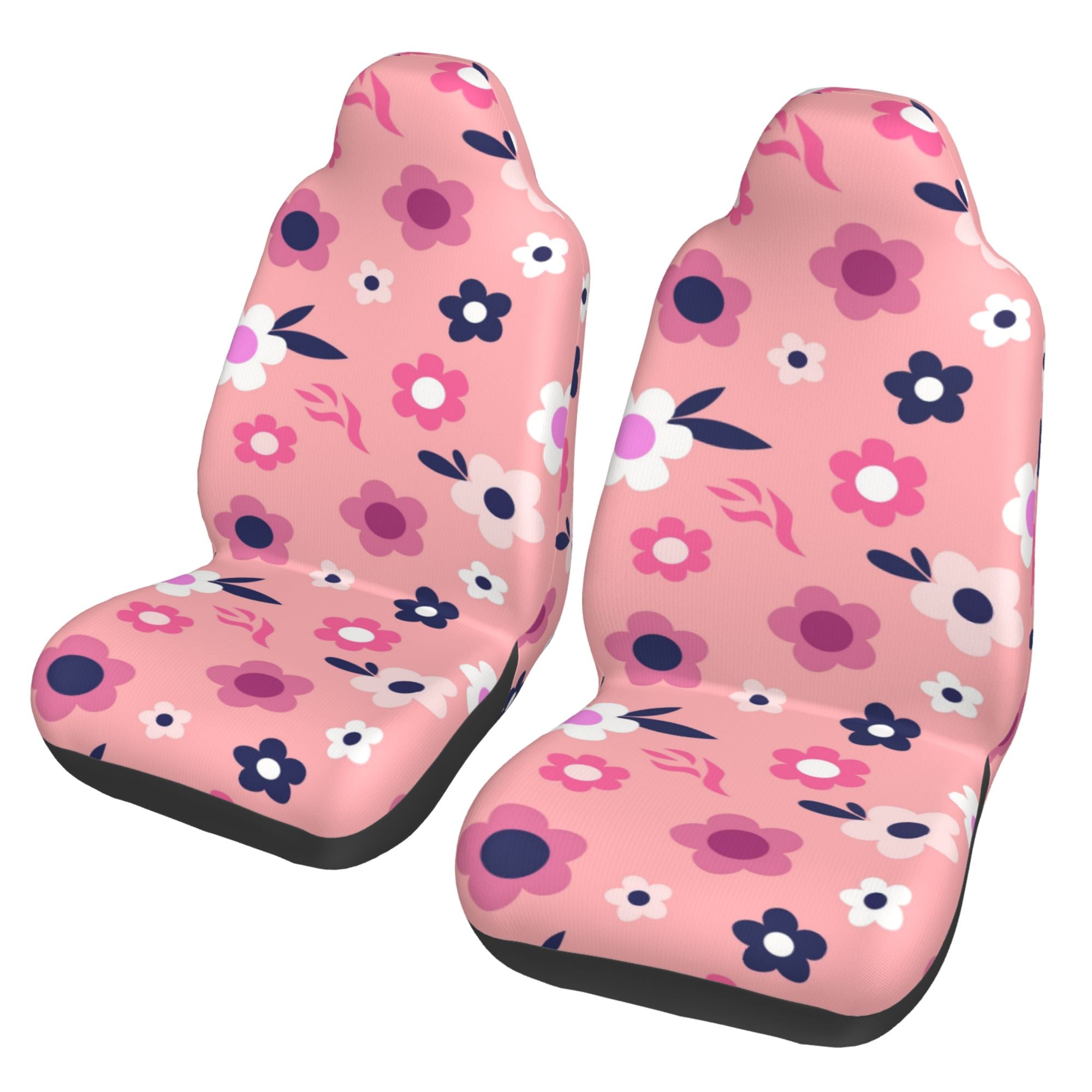 ZICANCN Car Seat Cover Flowers Daisies Floral Car Front Seat Covers Protectors ， Automotive Seat Covers for Cars Trucks Suv