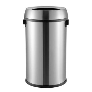 happimess Chuck KitchenOffice 17.2 Gal. Chrome Open-Top Trash Can HPM1015A