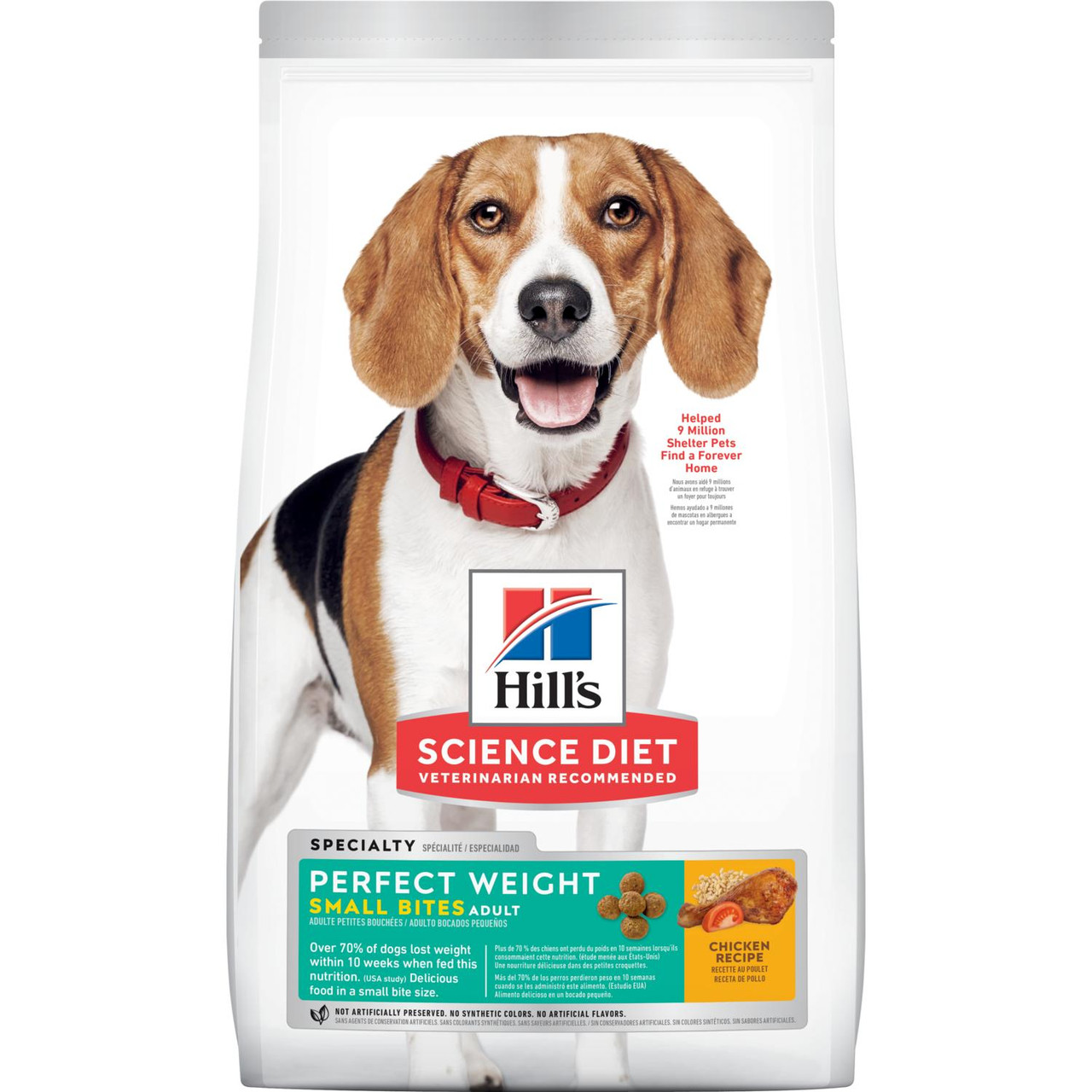 Hill's Science Diet Perfect Weight Chicken Recipe Adult Small Bites Dry Dog Food