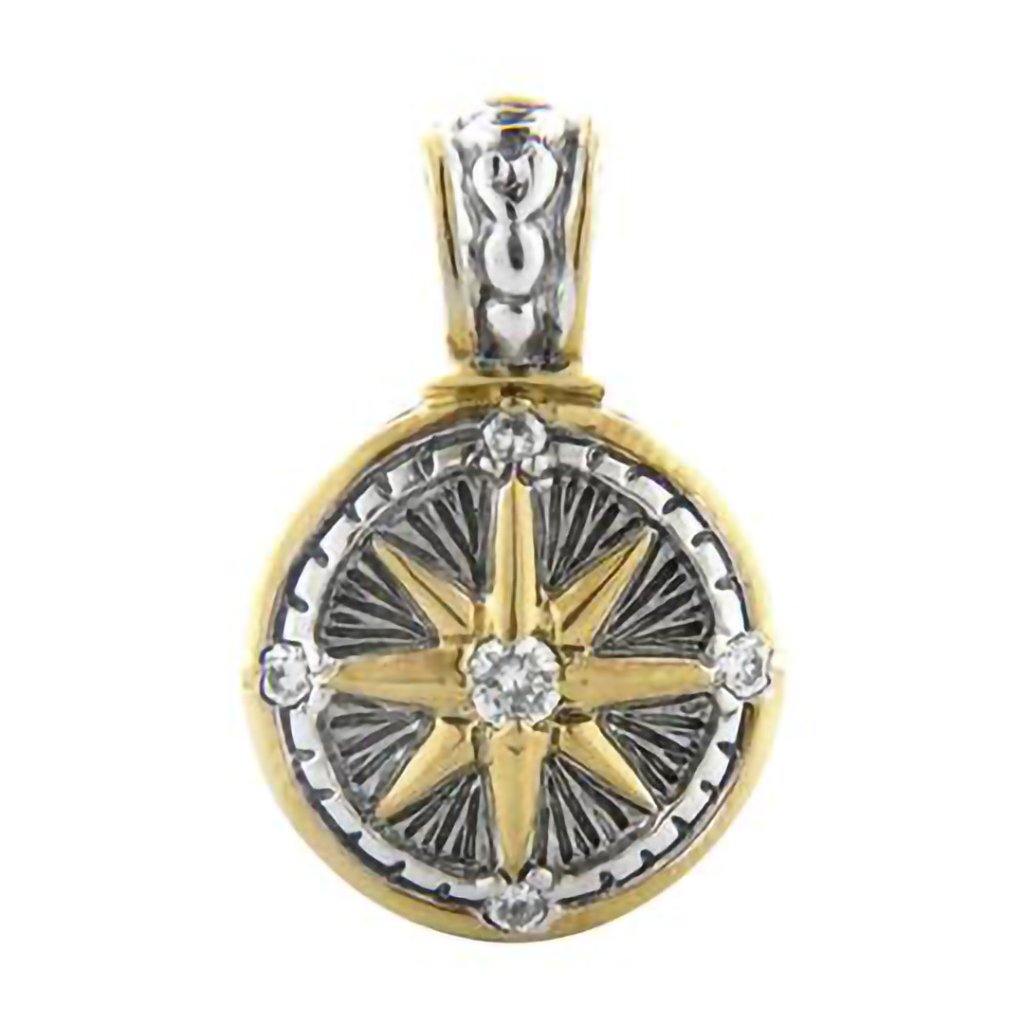 John Medeiros  Little Inspirations Compass Slider Charm