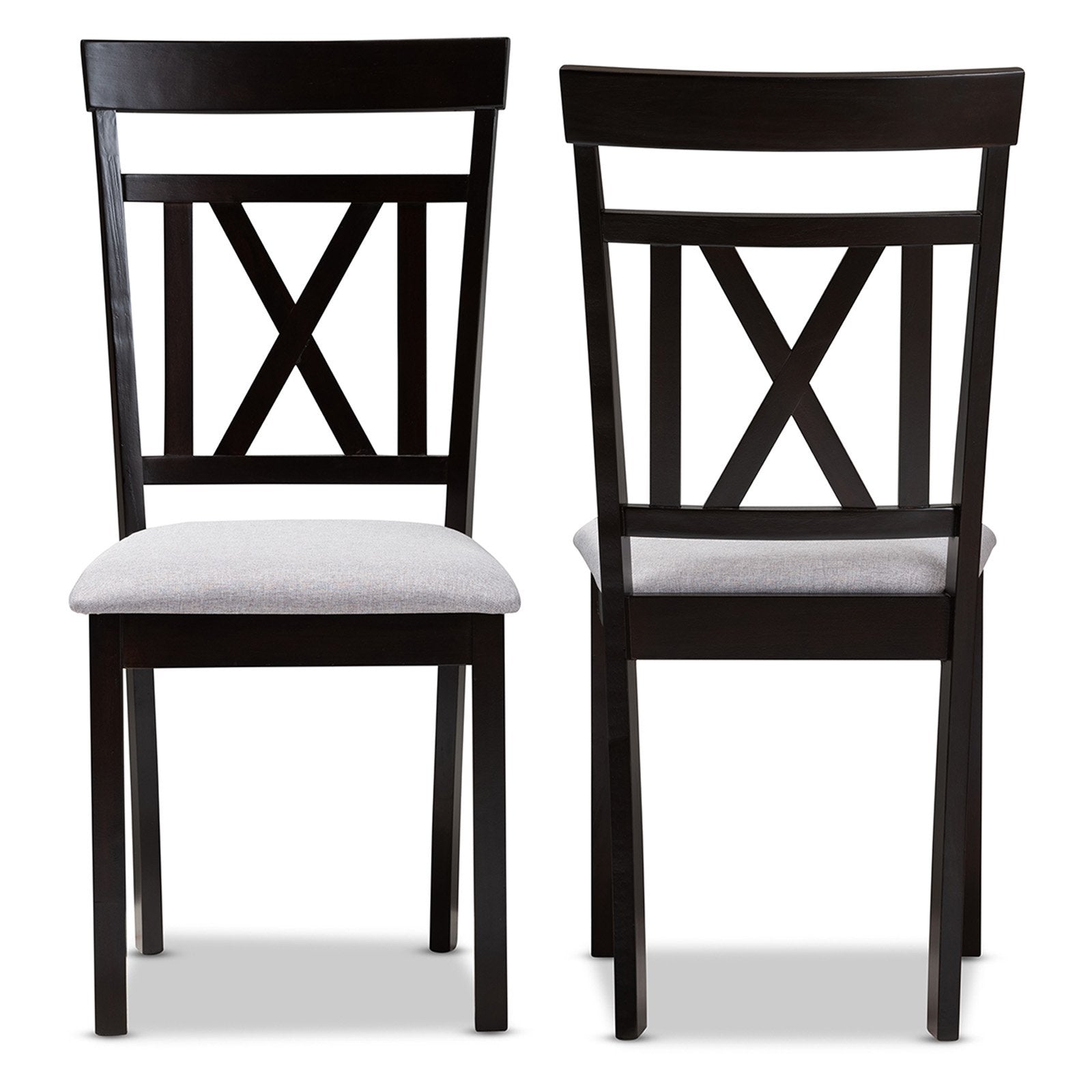 Baxton Studio Rosie Cross Back Dining Chair - Set of 2