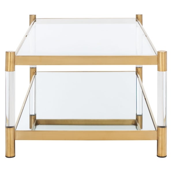 SAFAVIEH Couture Shayla Acrylic Coffee Table - 48 IN W x 26 IN D x 18 IN H