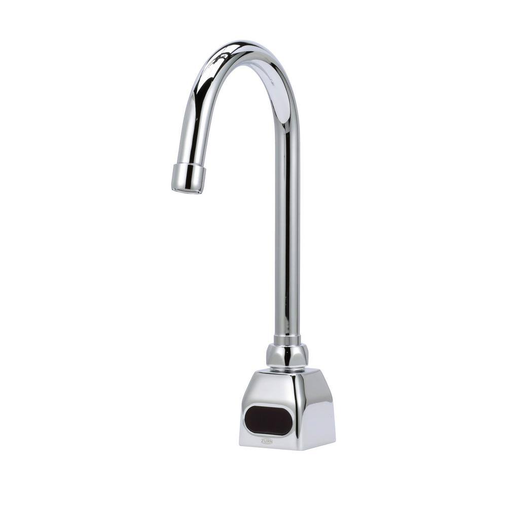 Zurn AquaSense Battery Powered Touchless Single Hole Bathroom Faucet with 0.5 GPM Aerator and Mixing Valve in Chrome Z6920-XL-MV-SH