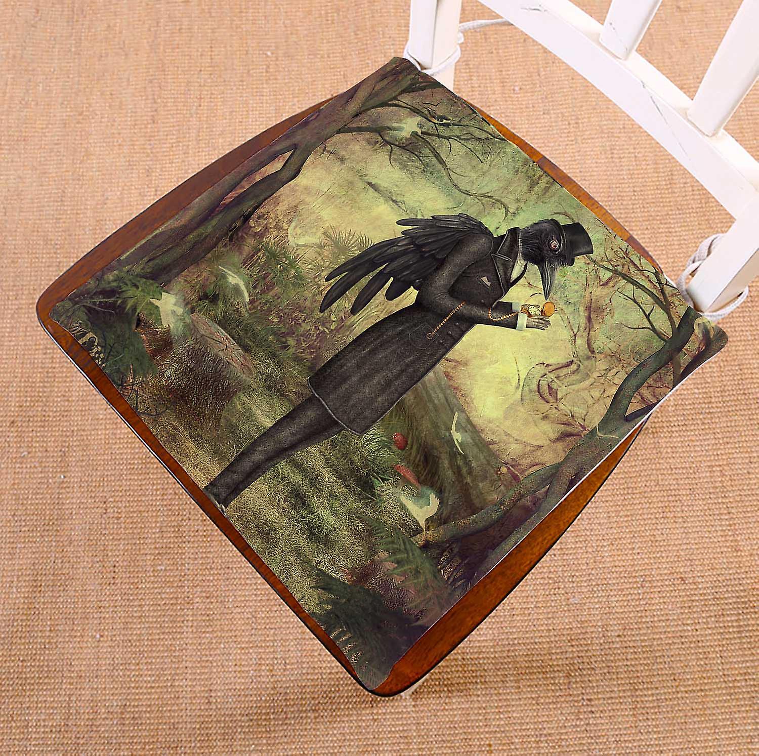 Raven In The Forest Chair Pads Chair Mat Seat Cushion Chair Cushion Floor Cushion 50x50 Cm