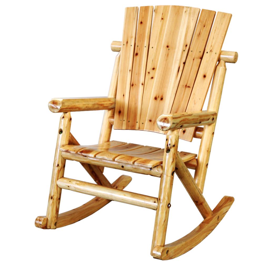 Outdoor Wood Rocker Natural