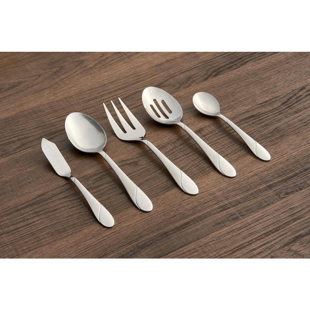 Cambridge Swirl Sand 89-Piece Flatware Set (Service for 12) 326J2DS