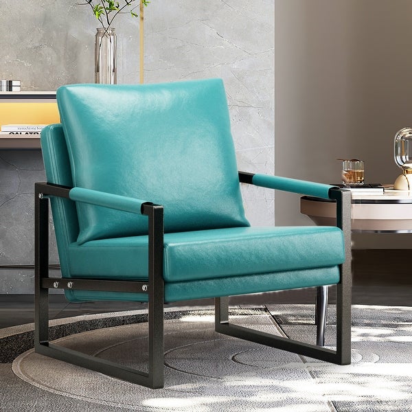 Accent Arm Chair with Metal Frame for Living Room