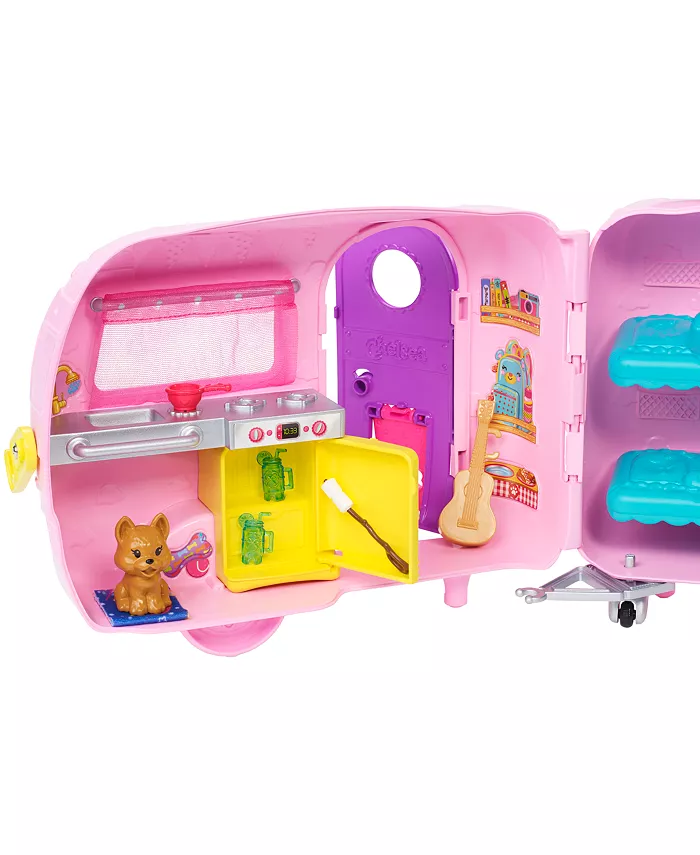 Barbie Toys Camper Playset with Chelsea Doll Toy Car and Accessories