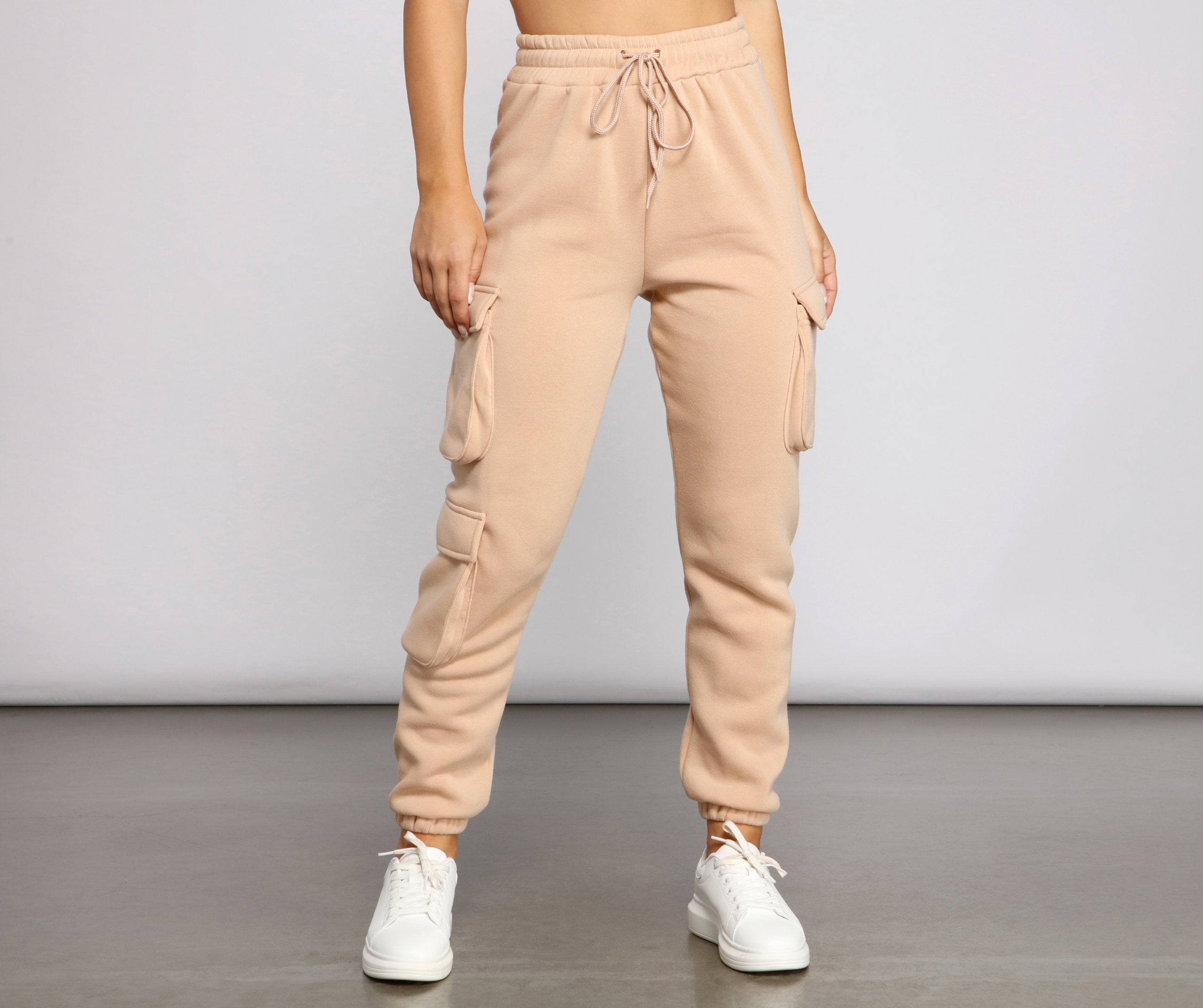 Low Profile High Waist Cargo Joggers