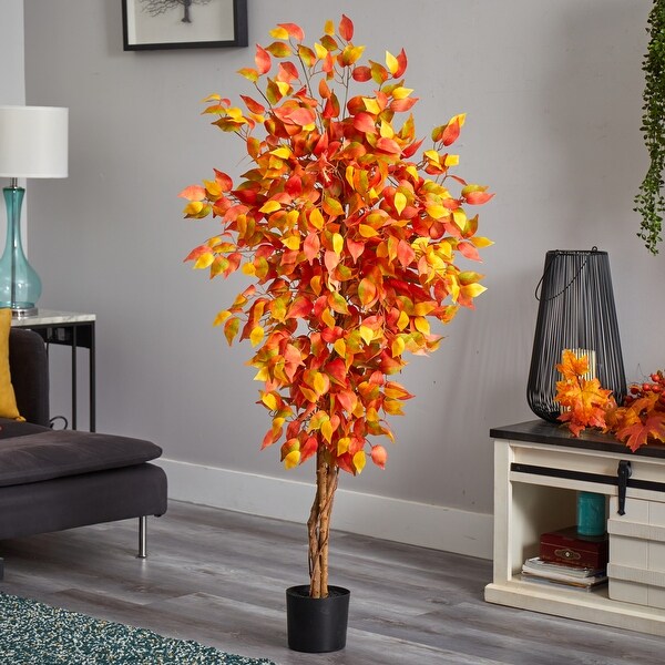 5' Autumn Ficus Artificial Fall Tree