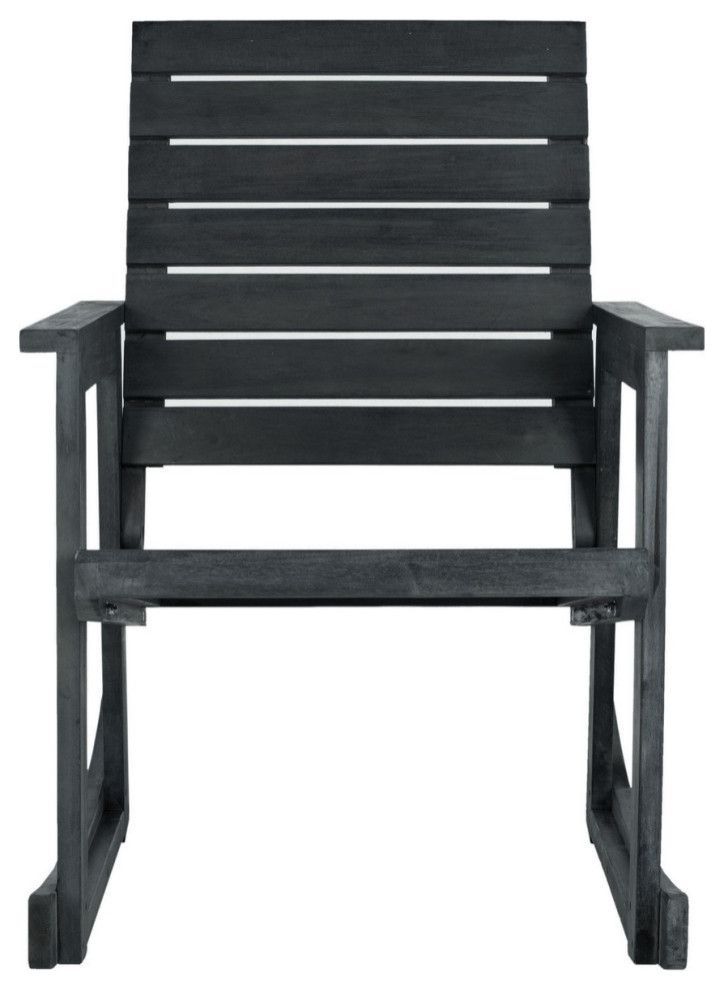 Lexie Rocking Chair Dark Slate Grey   Modern   Rocking Chairs   by Virgil Stanis Design  Houzz